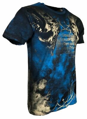 ARCHAIC by AFFLICTION Men's T-Shirt NEWMAN Black Biker MMA S-5XL