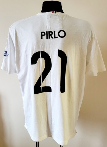 Italy 2014 World Cup football cotton Fan shirt #21 Pirlo size 2XL