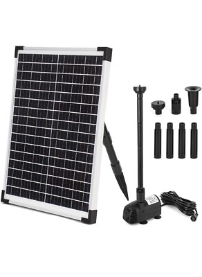 Solar Fountain Water Pump 25W Kit 410 GPH