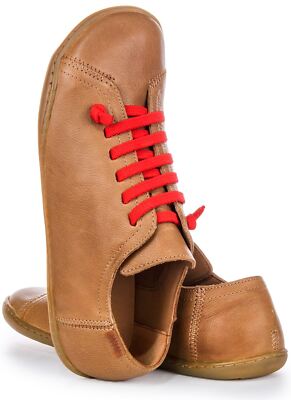 Pre-owned Camper Peu Functional Simplicity Insole Leather Womens Sneakers Brown Us 5 - 11