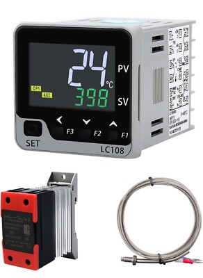 LCLCTC RS-485 Modbus -RTU Communication TC/RTD Input LCD Intelligent 