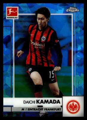 2020-21 Topps Chrome Sapphire Edition Bundesliga #34 Daichi Kamada