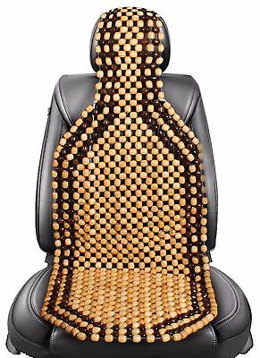 Universal Wooden Beaded Back Massage Car Seat Covers / Office Chair Taxi Van