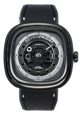 Pre-owned Sevenfriday T-series Black Dial Automatic Casual Men's Watch Sf-t1-04