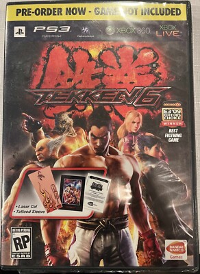 Tekken 6 Pre-order Bonus Laser Cel & Tattoed Sleeve PS3 Xbox 360 Tattoo Preorder