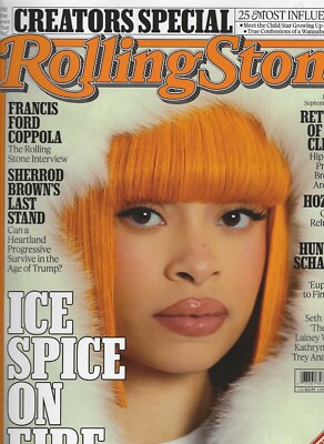 Rolling Stone Magazine  September 2024 Ice Spice on Fire