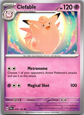 Clefable - SV06: Twilight Masquerade 079/167 - Uncommon -