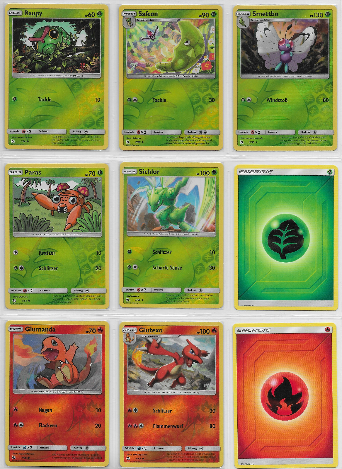Lot - Reverse Holo -Basis Karten Sammlung- Verborgenes Schicksal 2019 -DE- Mint