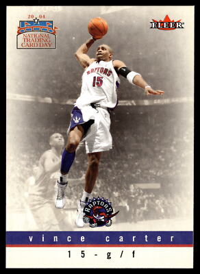 Vince Carter 2004 Fleer Skybox National Trading Card Day Card  #7 of 9