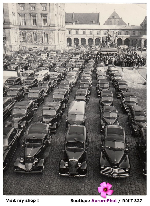 Copenhague, Manifestation De 400 Taxis En ColÃRe, Danemark,1955 -T327