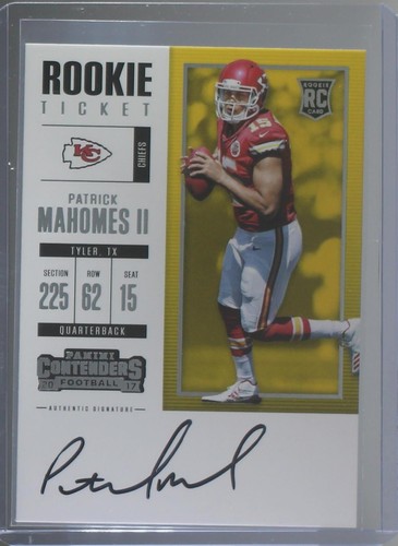 2017 Panini Contenders Patrick Mahomes II #303