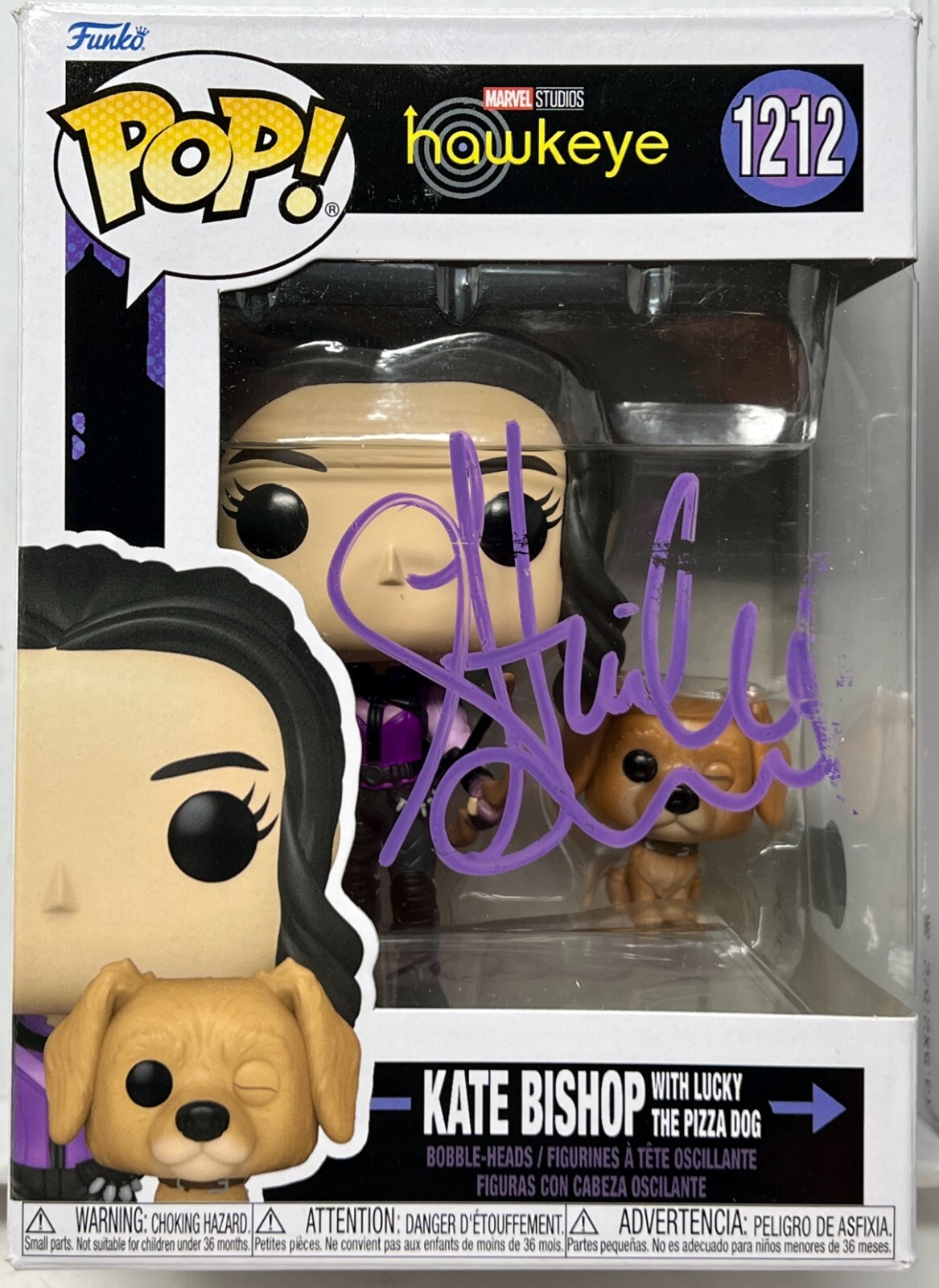 Hailee Steinfeld Signed Hawkeye Funko Pop 1212 BAS Beckett