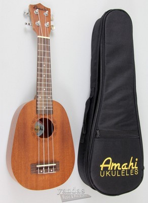 Amahi UK240S Select Mahogany Series Soprano Ukulele | Pineapple Shape