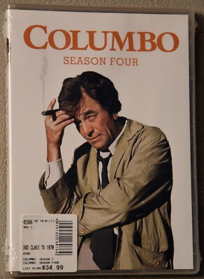 NEW- Columbo Season Four, 3 DVD s Peter Falk, Robert Conrad & Robert Vaughn