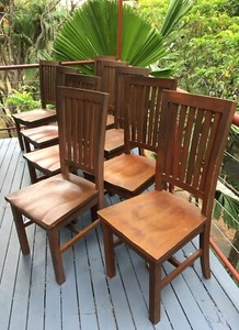 9 "Settler" Timber Dining Chairs | Dining Chairs | Gumtree Australia