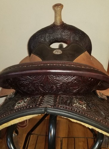14.5 Kelly Kaminski faith WIDE flex2 tree barrel saddle by circle y