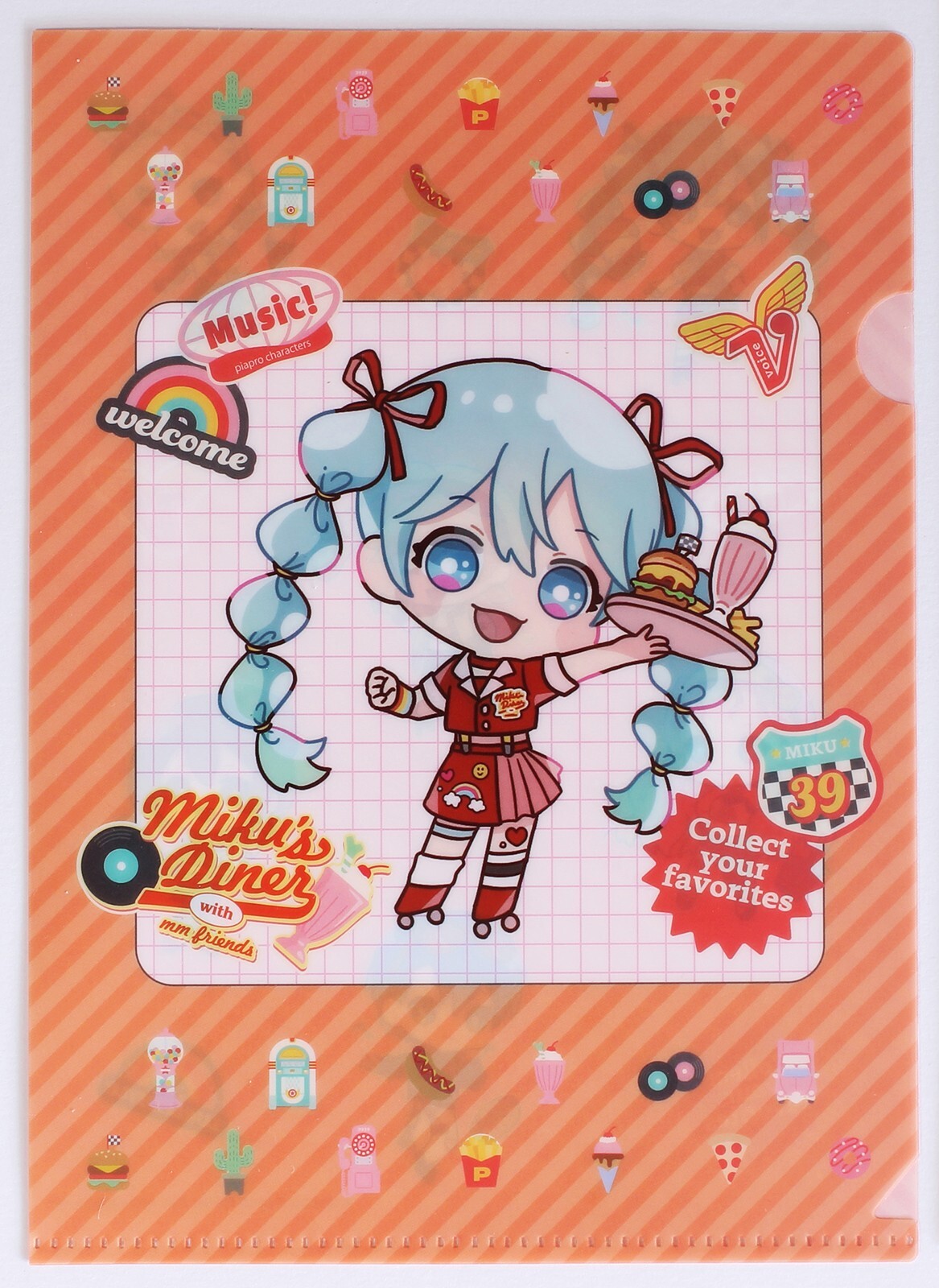クリアファイル MEIKO Hatsune Miku Diner Series Clear File Folder A5 Meiko