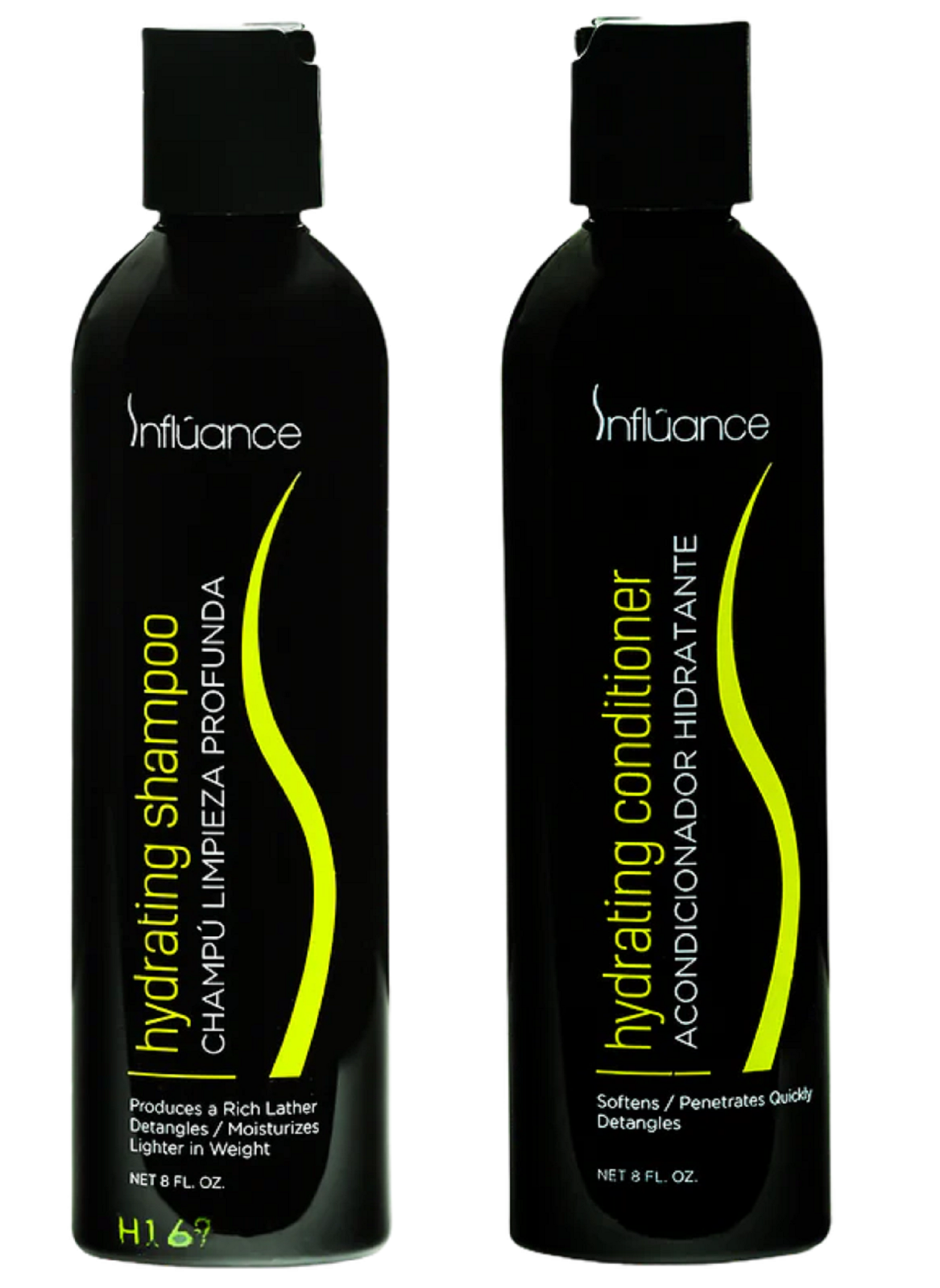 Influance Hydrating Shampoo and Conditioner 8 oz All Hair Types 