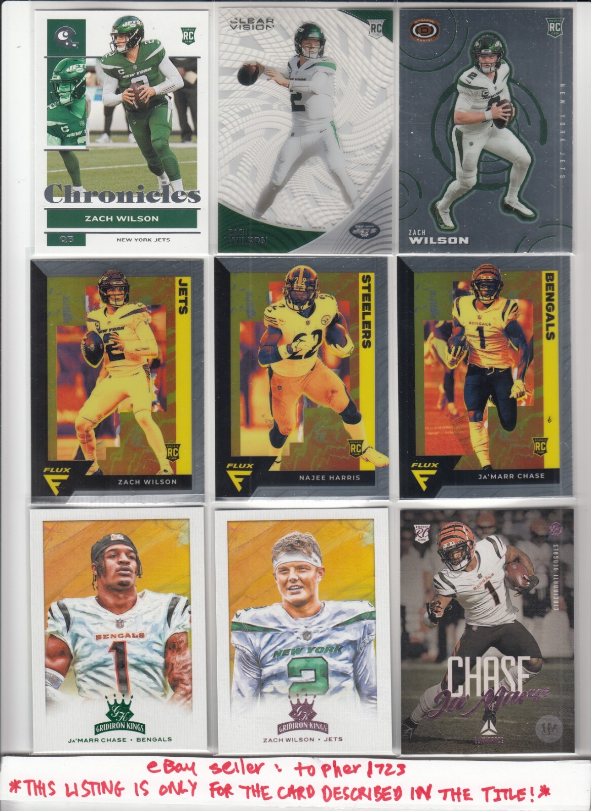 2021 Panini Chronicles Base Flux JA'MARR CHASE RC #FX12