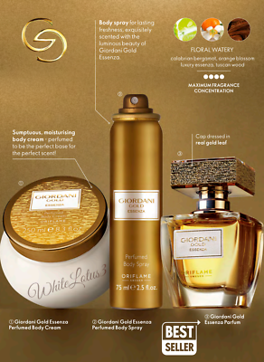 GIORDANI GOLD ESSENZA Parfum Body Cream Perfumed Body Spray