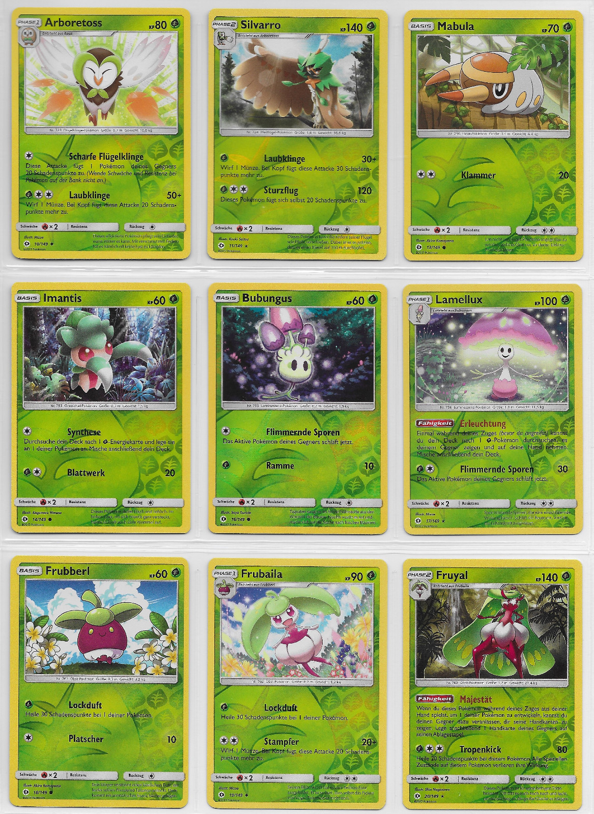 Lot - Pokemon Karten Sammlung - Reverse Holo - Sonne Mond 2017 -Deutsch- Mint