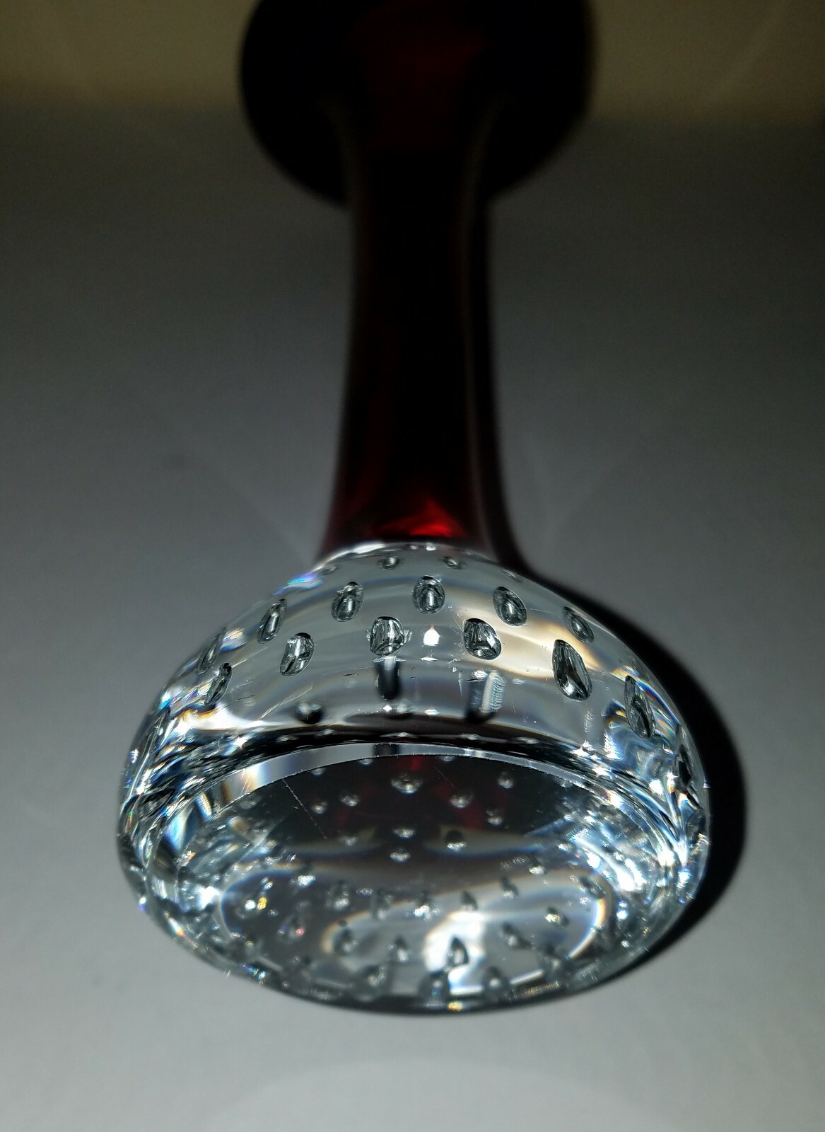 Vintage Aseda Sweden Cranberry Red Glass 8