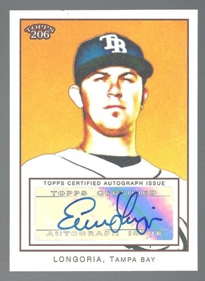 Evan Longoria 2009 Topps 206 Autographs Card# NFA-3