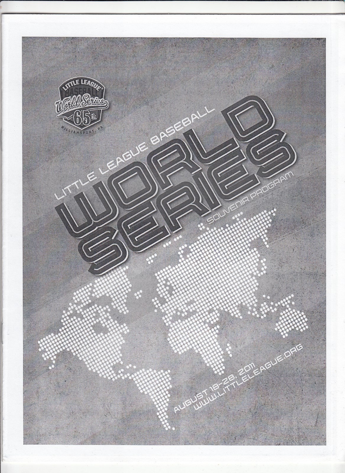 2011 Little League World Series Souvenier Program with Team Insert