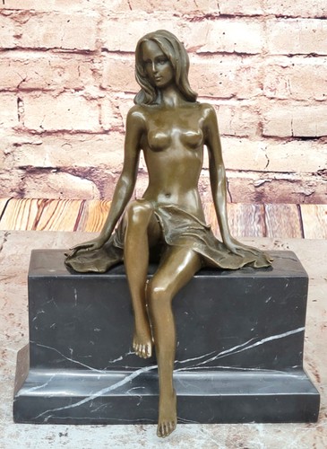 Nude Lady Woman Girl Real Bronze Statue Sculpture for garden pool pond lake Sale