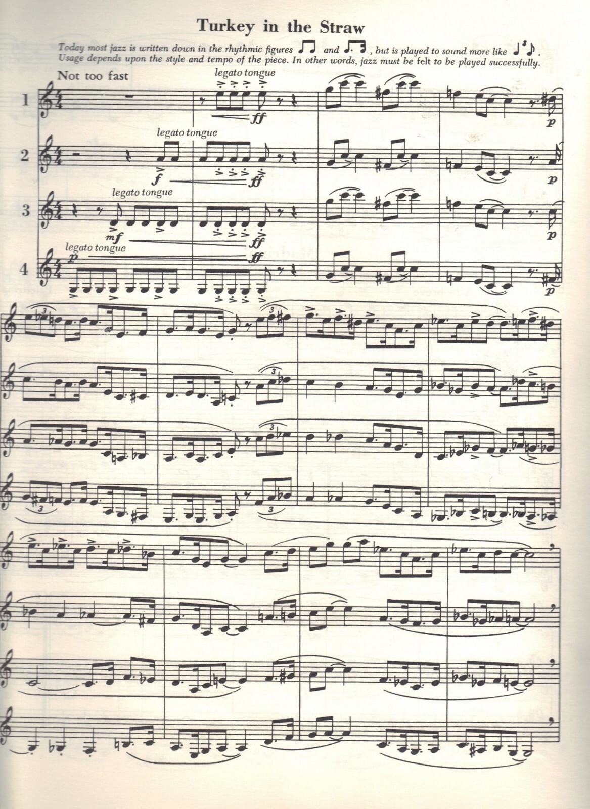 Vtg Clarinet Sessions For 1 2 3 4 Clarinets Lessons Music Songs 1948