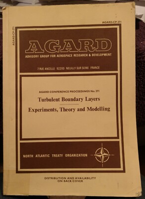 Turbulent Boundary Layers Experiments Theory and Modelling Fluid Dynamics AGARD