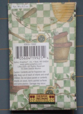 DEBBIE MUMM SM POTPOURRI SACHET ENVELOPE LADYBUG ARTWORK~ NICE SCENT ~ RARE FIND