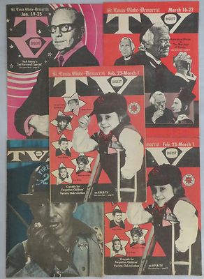 A Lot of 5 of TV Digest Magazines 1974