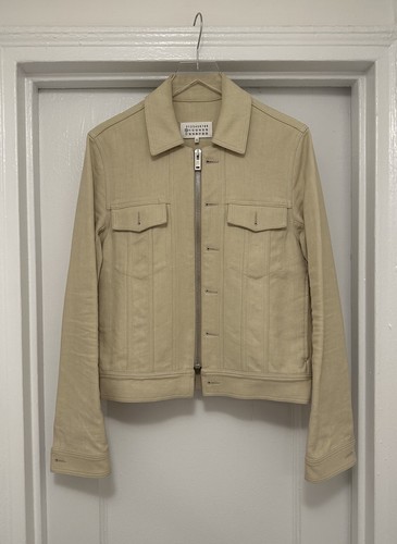 Maison Martin Margiela Men's Cotton Linen Denim Zipper Maison Martin Margiela Men's Cotton Linen Denim Zipper