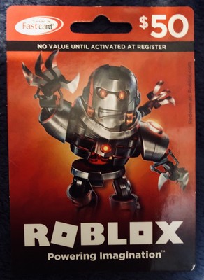 A Roblox Gift Card Physical 50 Dollar Value for Roblox Fast Delivery