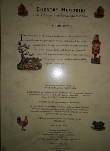 COUNTRY MEMORIES A VICTORIAN PHOTOGRAPH ALBUM Vintage Photo Album By Lorenz Book