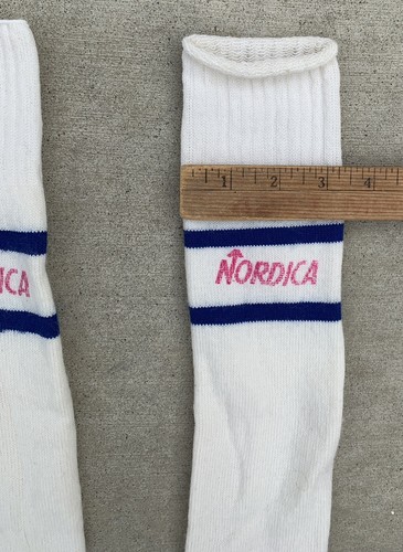 Vintage Ski Socks Nordica Tube Socks Wool Or Blend Tall Socks
