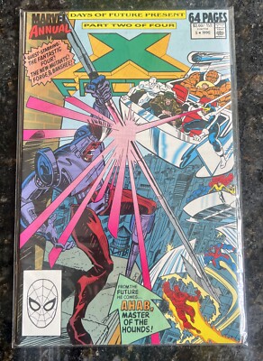 X-FACTOR Comic - Annual - Vol 1 - No 5 - Date 1990 - Marvel Comic 64 Pages
