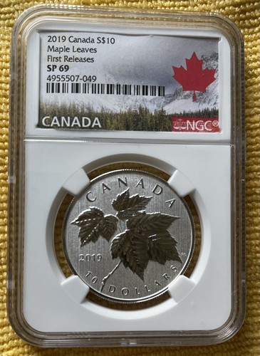 銀貨 2022  Maple Leaf MS69 銀貨 2022 Maple Leaf MS69 a Canadian Maple Leaf MS 69 Silver