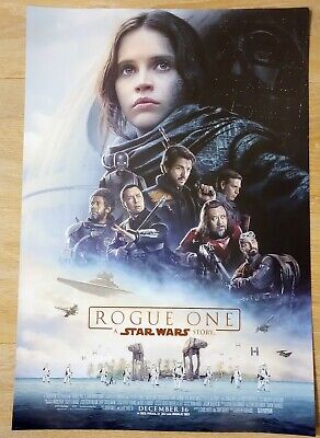 Star Wars Rogue One Doubled Sided Poster 11x17''