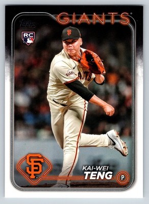 Kai-Wei Teng 2024 Topps Update #US212 San Francisco Giants RC See Photos