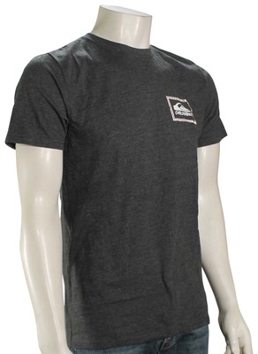 

Футболка Quiksilver Checker Stamp — темно-серый вереск — новинка, Grey