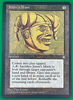 MTG - Jester s Mask - Ice Age - Lightly Played Condition - MAGIC CARD