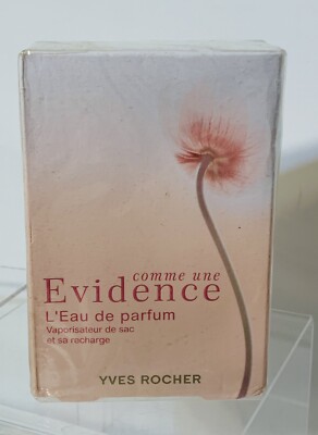 Yves Rocher ''Comme une Evidence'' L'Eau de Parfum 2 X 0.5 oz/ 15 ml Recharge SEAL