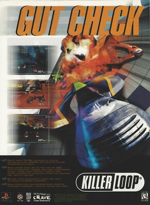 Killer Loop Print Ad/Poster Art Playstation PS1