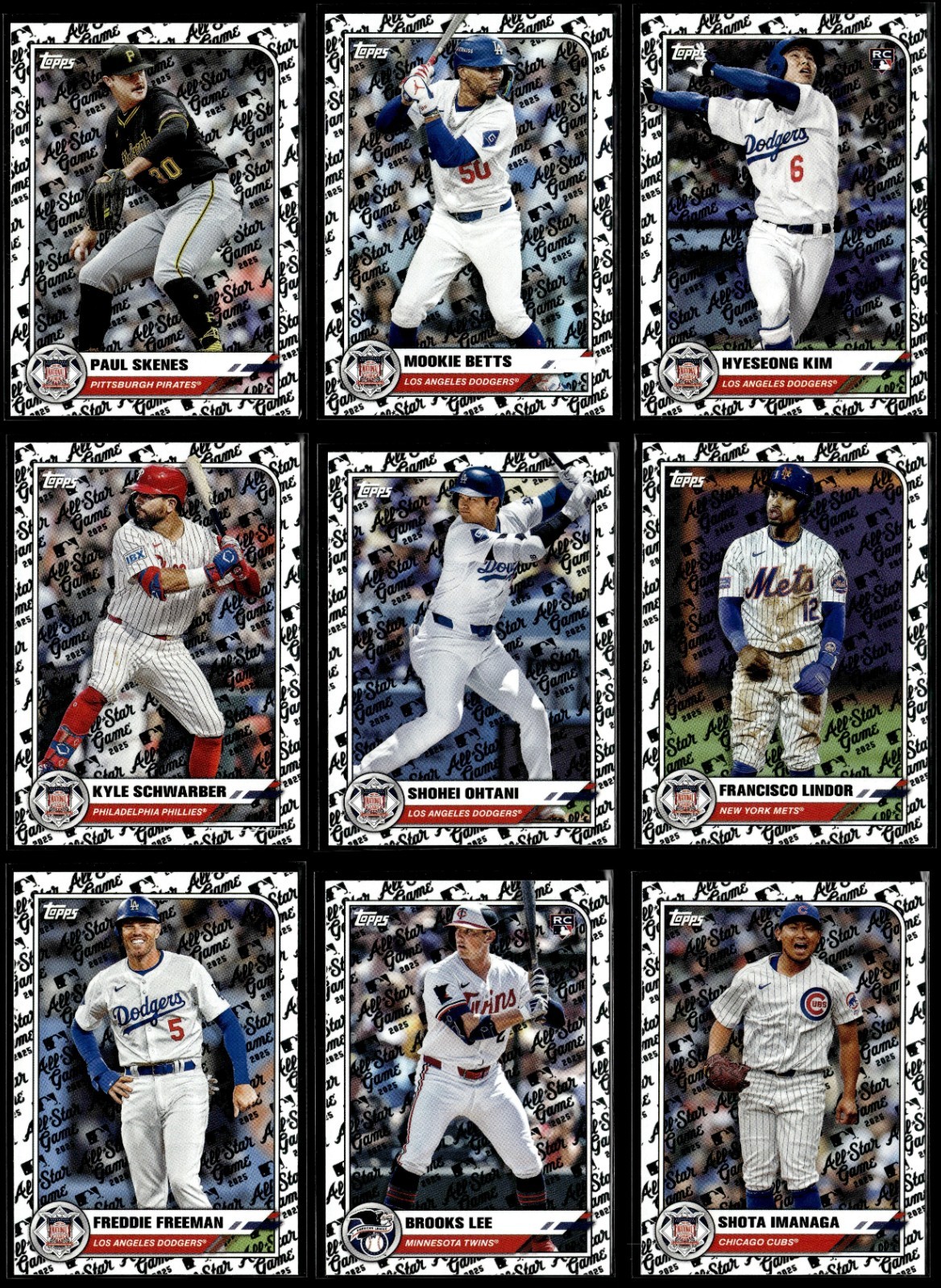 2025 Topps All-Star Game - Base #001-101 - PYP - Updated 9/8