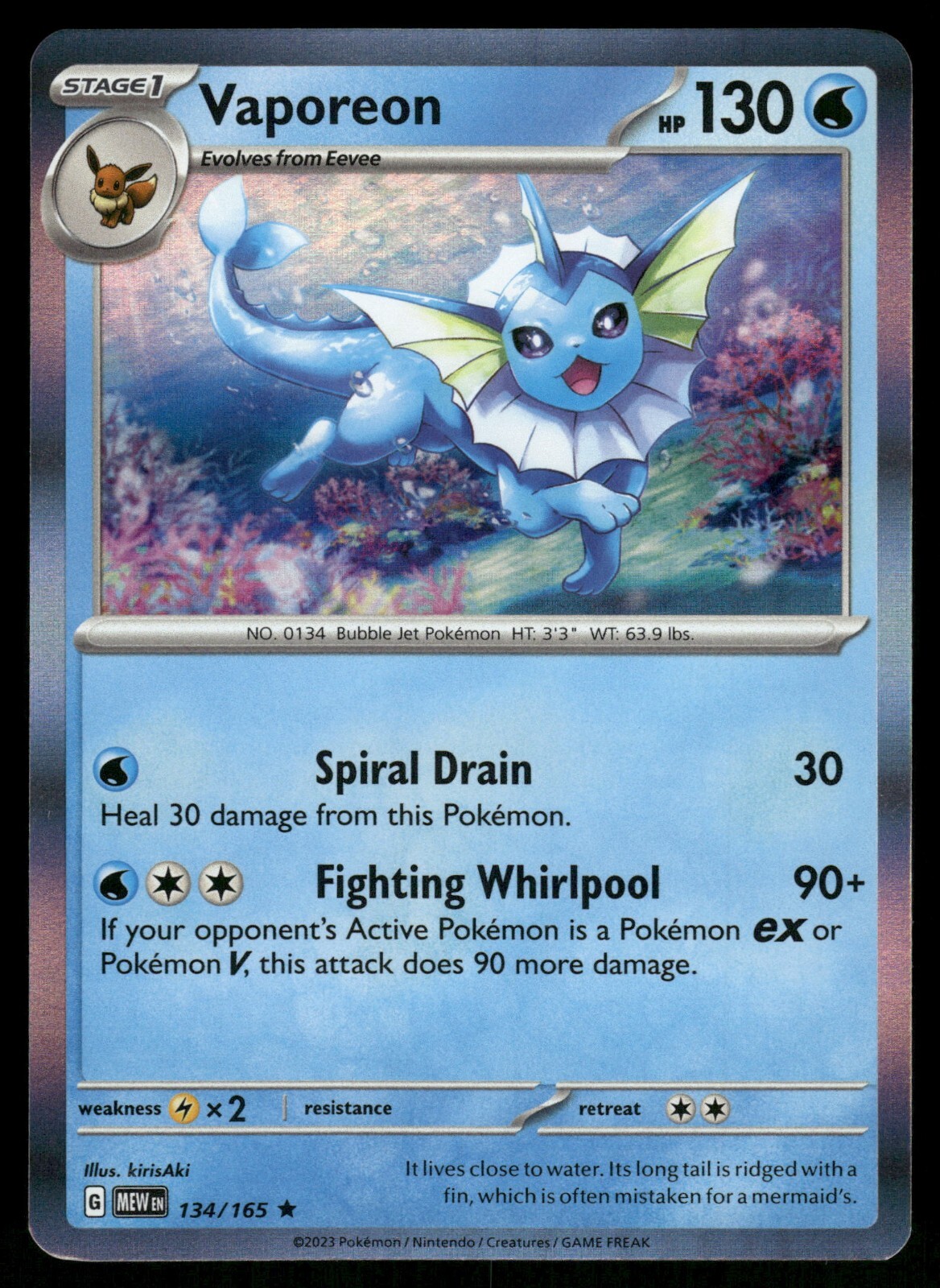 英語版初期　ポケモンカード　Vaporeon holo 1st Edition $_57.JPG?set_id=8800005007