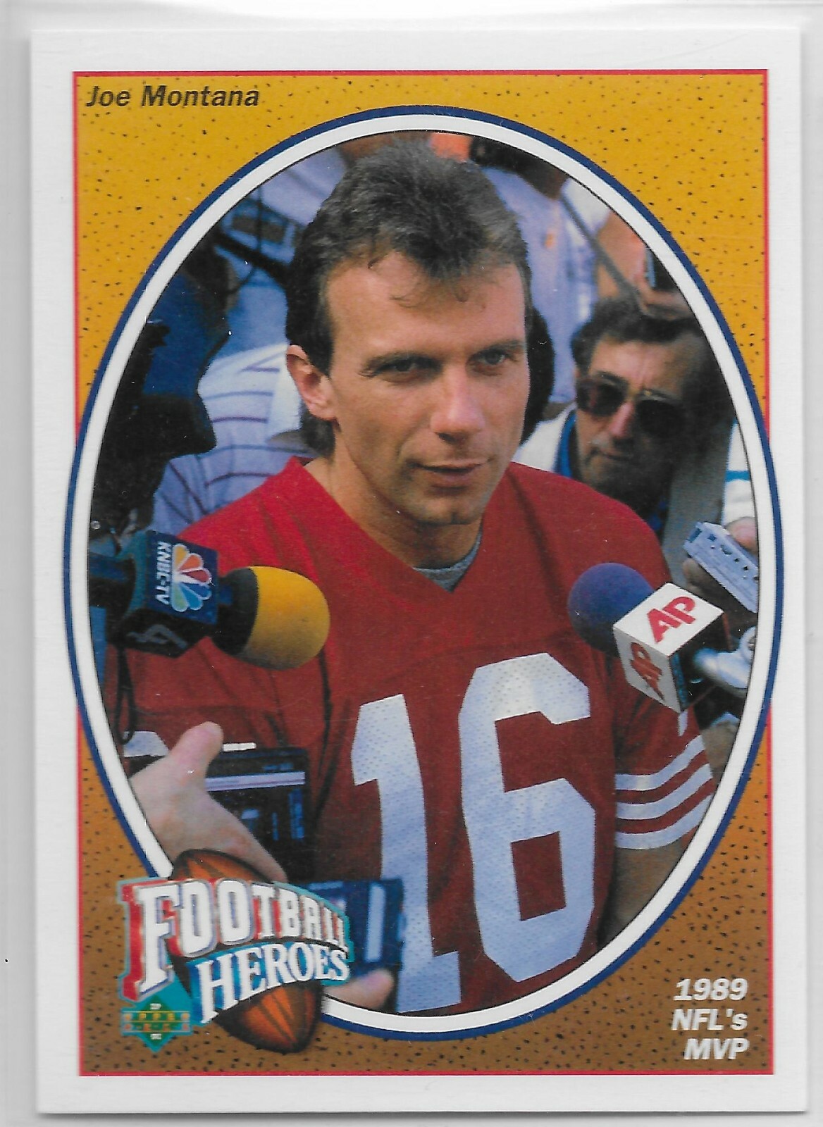 FX 投手関連書斎 1991 Upper Deck Football Heroes #6 Joe Montana San Francisco 49ers
