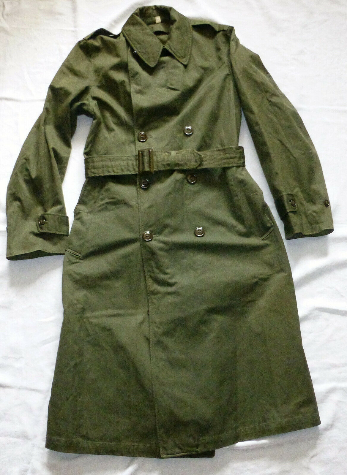 1953 Korean War Era US Army OG107 Overcoat w/Belt Trench 1953 Korean War Era US Army OG107 Overcoat w/Belt Trench