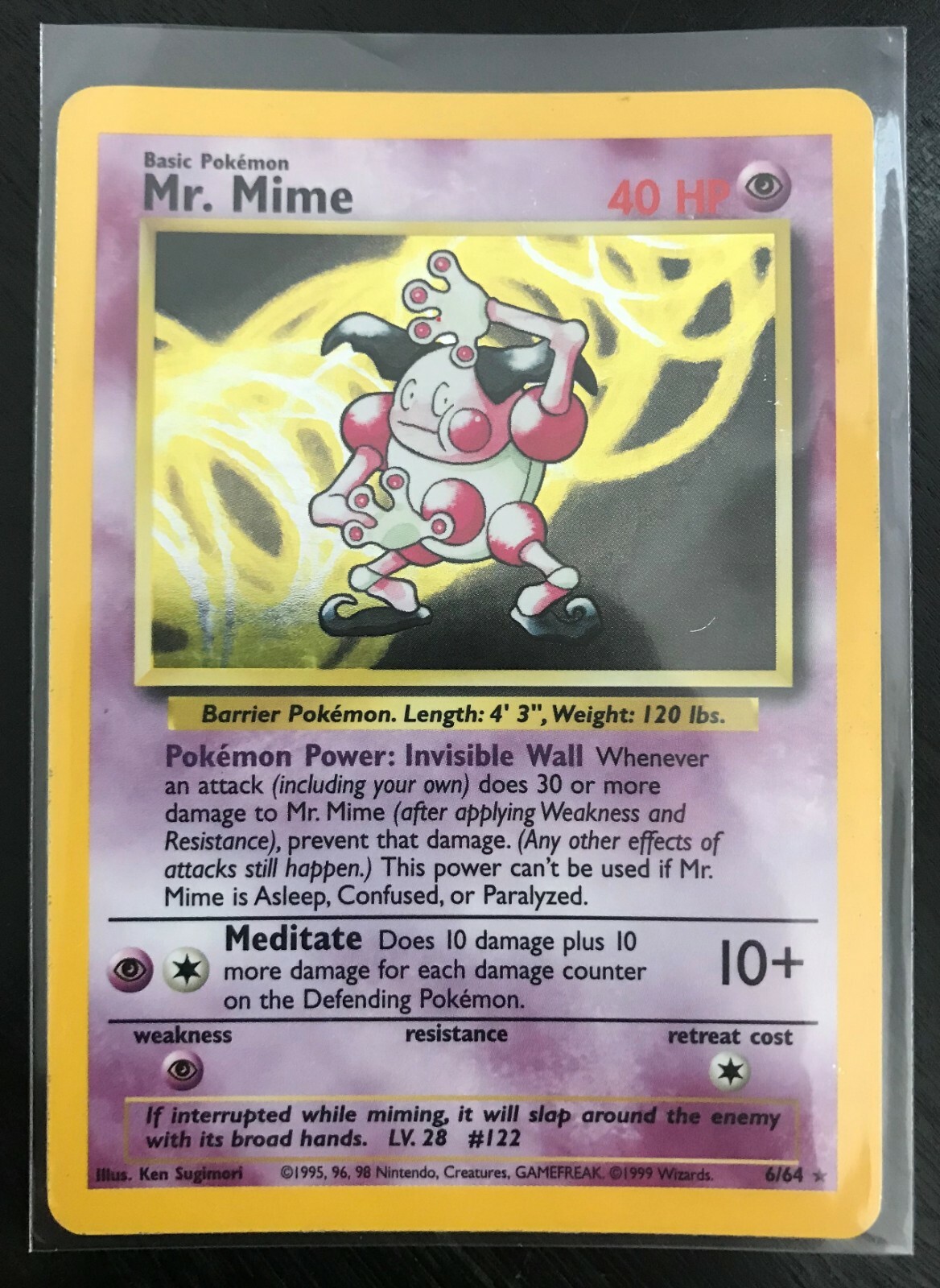 M リザードンEX SR CP6 20th anniversary 1st ED Mr Mime Pokemon Card 1st Edition Jungle Base Set Holo 6/64